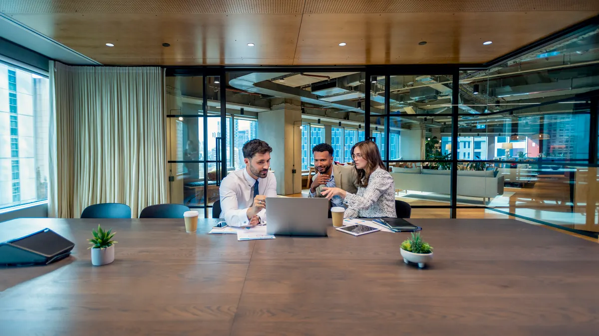 Business colleagues in a meeting