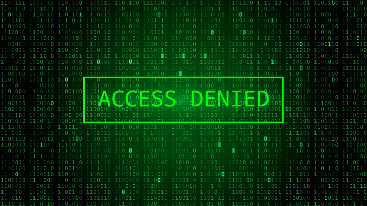 Digital binary code on dark green background.